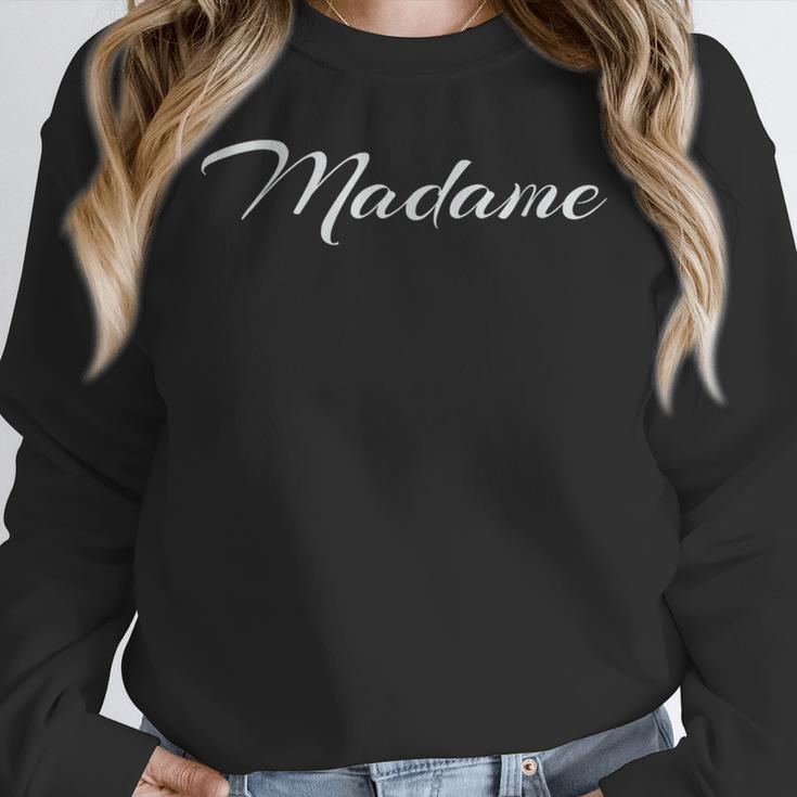Madame French Teachers T-Shirt Women Crewneck Sweatshirt, funny design