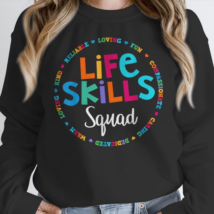 Matching Life Skills Squad Teacher Special Ed SPED Team Crew Women Crewneck Sweatshirt, funny design Matching Life Skills Squad Teacher Special Ed SPED Team Crew Women Crewneck Sweatshirt, funny design