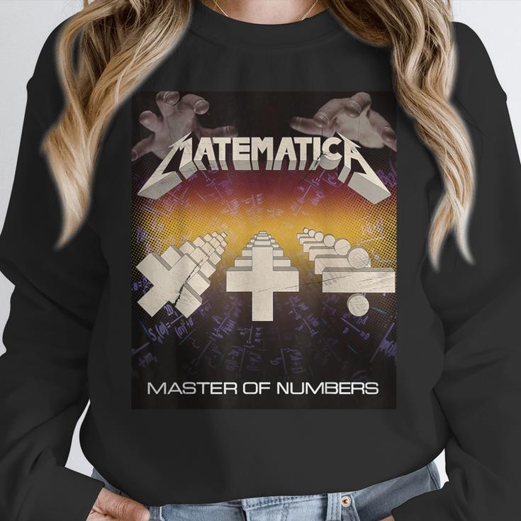 Matematica Master Of Numbers Math Teachers Puppets Parody Women Crewneck Sweatshirt, funny design Matematica Master Of Numbers Math Teachers Puppets Parody Women Crewneck Sweatshirt, funny design