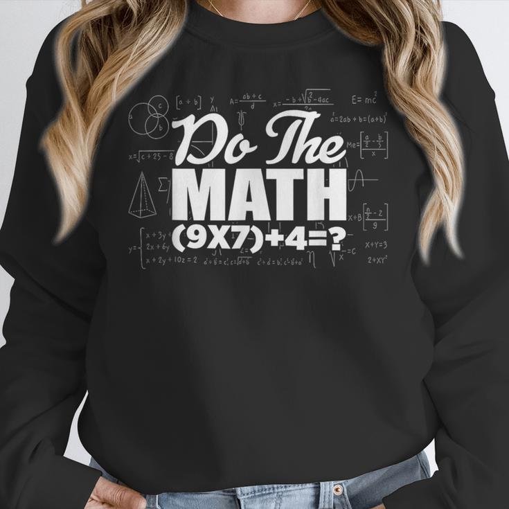 Do The Math 67 Meme Six Seven Men Women Teacher Women Crewneck Sweatshirt, funny design