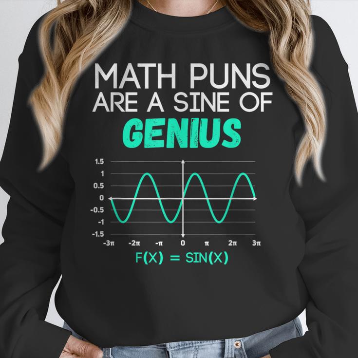Math Puns Are a Sine Of Genius Math Teacher T-Shirt Women Crewneck Sweatshirt, funny design Math Puns Are a Sine Of Genius Math Teacher T-Shirt Women Crewneck Sweatshirt, funny design