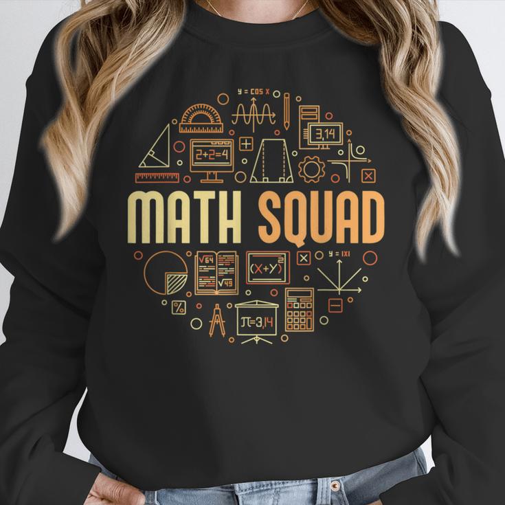 Math Squad For Teacher Or Student Mathematics Men Women Kids Women Crewneck Sweatshirt, funny design Math Squad For Teacher Or Student Mathematics Men Women Kids Women Crewneck Sweatshirt, funny design