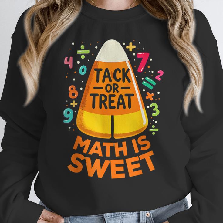 Math Teacher Halloween Costume Trick Or Treat Math Sweet Women Crewneck Sweatshirt, funny design Math Teacher Halloween Costume Trick Or Treat Math Sweet Women Crewneck Sweatshirt, funny design