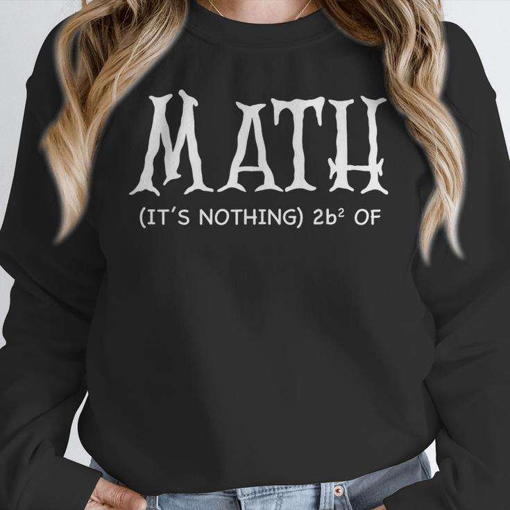 Math Teacher Halloween It's Nothing To Be Scared Of Women Crewneck Sweatshirt, funny design Math Teacher Halloween It's Nothing To Be Scared Of Women Crewneck Sweatshirt, funny design