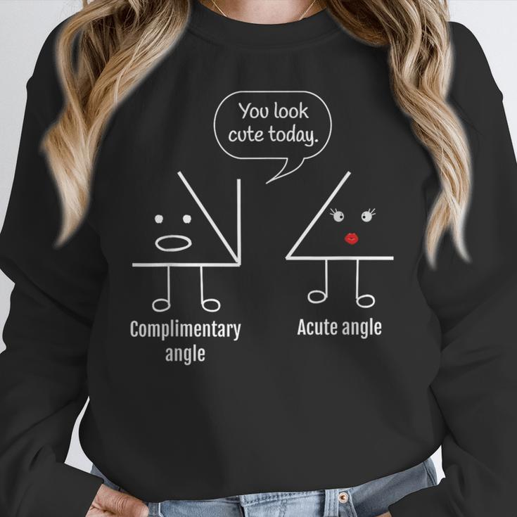 Math Teacher Tee Complimentary Acute Angle T-Shirt Women Crewneck Sweatshirt, funny design Math Teacher Tee Complimentary Acute Angle T-Shirt Women Crewneck Sweatshirt, funny design