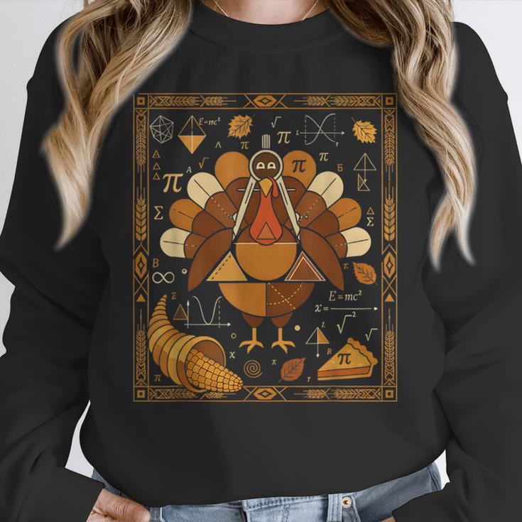 Math Turkey Teacher Thanksgiving Geometric Pi Equation Women Crewneck Sweatshirt, funny design Math Turkey Teacher Thanksgiving Geometric Pi Equation Women Crewneck Sweatshirt, funny design
