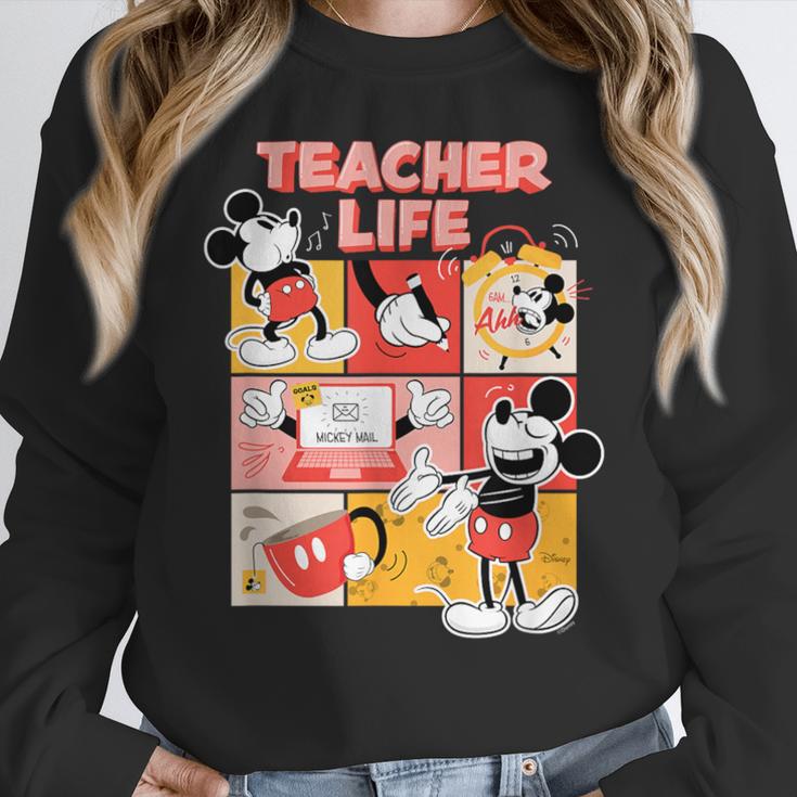 Mickey Mouse Teacher Life Women Crewneck Sweatshirt, funny design Mickey Mouse Teacher Life Women Crewneck Sweatshirt, funny design