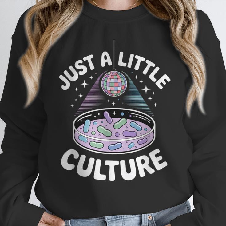 Microbiology Lab Love Culture Biology Teacher Lab Tech Women Crewneck Sweatshirt, funny design