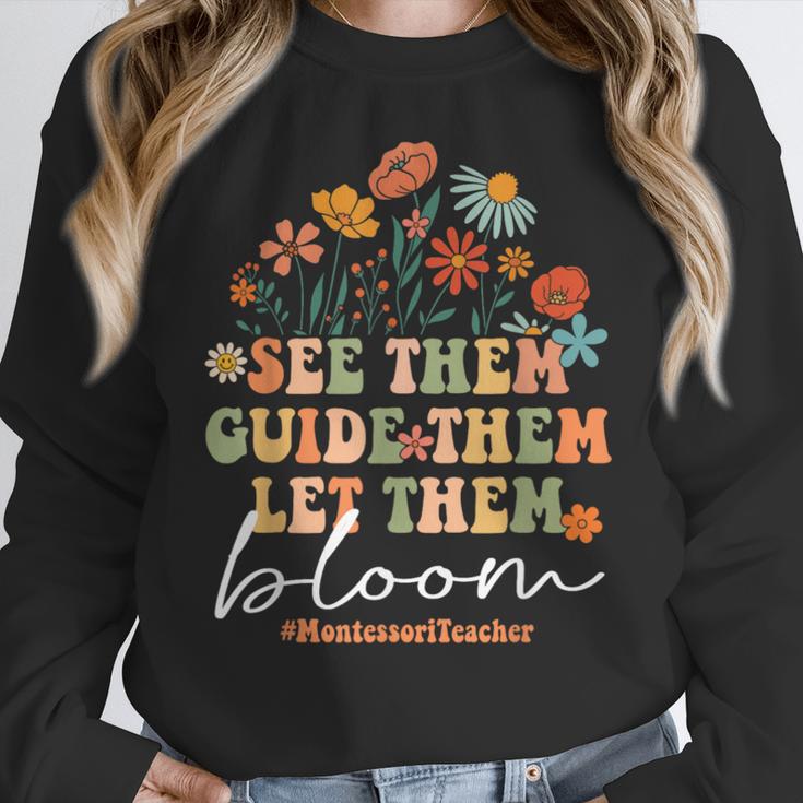 Montessori Teacher Women Crewneck Sweatshirt, funny design Montessori Teacher Women Crewneck Sweatshirt, funny design