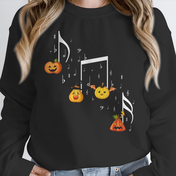 Music Note Pumpkin Fall Music Teacher Halloween Costume Women Crewneck Sweatshirt, funny design Music Note Pumpkin Fall Music Teacher Halloween Costume Women Crewneck Sweatshirt, funny design