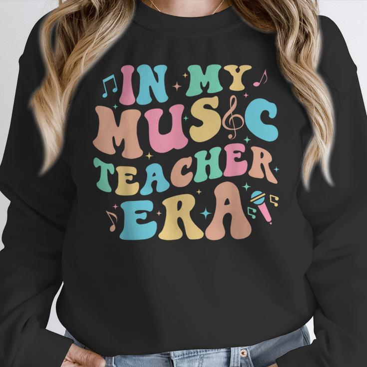 In My Music Teacher Era Back To School Squad Music Teacher Women Crewneck Sweatshirt, funny design In My Music Teacher Era Back To School Squad Music Teacher Women Crewneck Sweatshirt, funny design