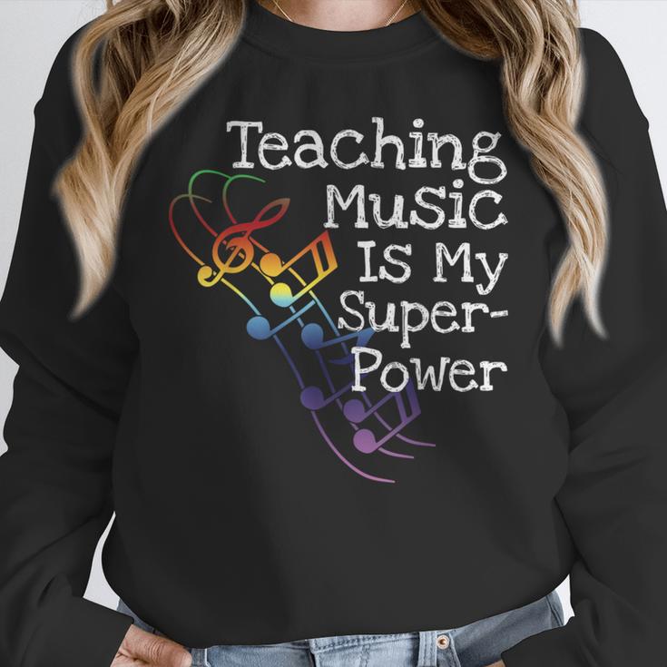 Music Teacher Women Crewneck Sweatshirt, funny design Music Teacher Women Crewneck Sweatshirt, funny design