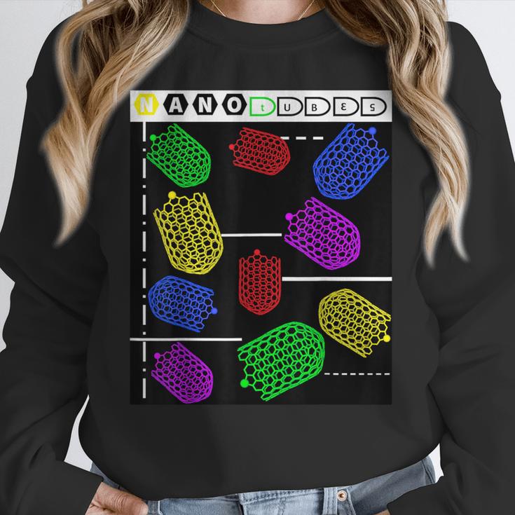 Nerdy Forms Nanotubes Chemistry Teacher Geek Women Crewneck Sweatshirt, funny design Nerdy Forms Nanotubes Chemistry Teacher Geek Women Crewneck Sweatshirt, funny design