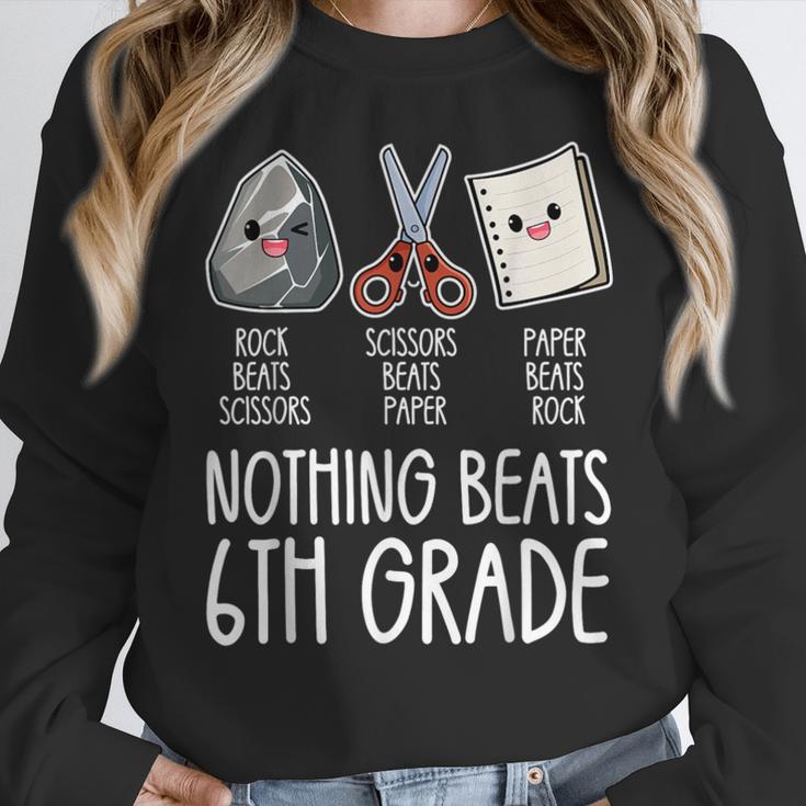 Nothing Beats 6th Grade Back To School Kids Teachers Women Crewneck Sweatshirt, funny design Nothing Beats 6th Grade Back To School Kids Teachers Women Crewneck Sweatshirt, funny design