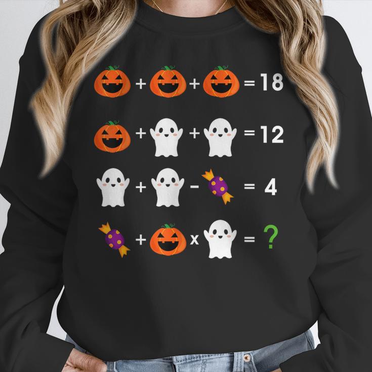 Order Of Operations Halloween Quiz Math Teacher For Men Women Kids Women Crewneck Sweatshirt, funny design
