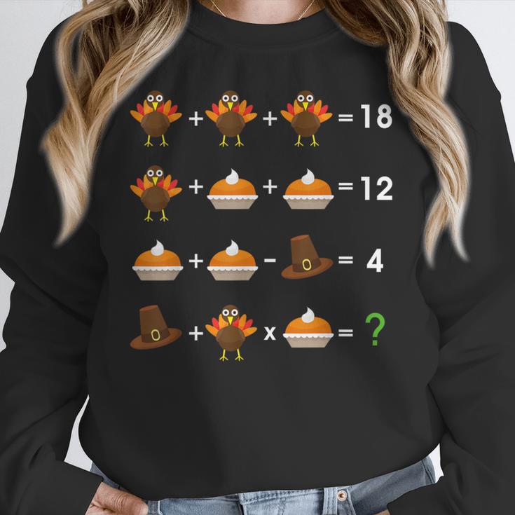 Order Of Operations Thanksgiving Quiz Math Teacher Women Crewneck Sweatshirt, funny design Order Of Operations Thanksgiving Quiz Math Teacher Women Crewneck Sweatshirt, funny design