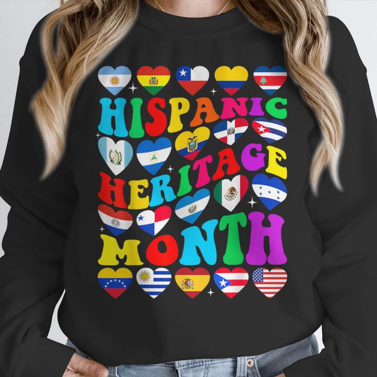Hispanic Heritage Month 2025 Latino Puerto Rico Teacher Kids Women Crewneck Sweatshirt, funny design