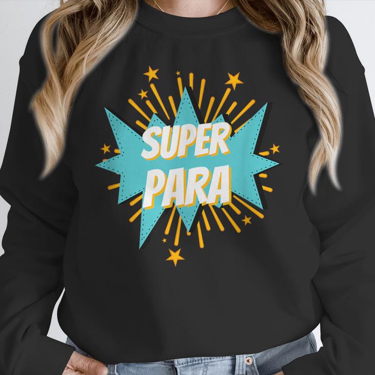 Para Shirt Super Para Paraprofessional Teacher Women Crewneck Sweatshirt, Super Teacher Gifts, funny design Para Shirt Super Para Paraprofessional Teacher Women Crewneck Sweatshirt, Super Teacher Gifts, funny design