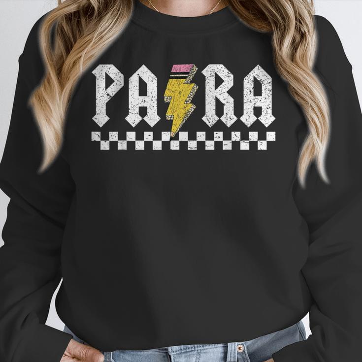 Para Squad Paraprofessional Para Teacher Women Crewneck Sweatshirt, funny design Para Squad Paraprofessional Para Teacher Women Crewneck Sweatshirt, funny design