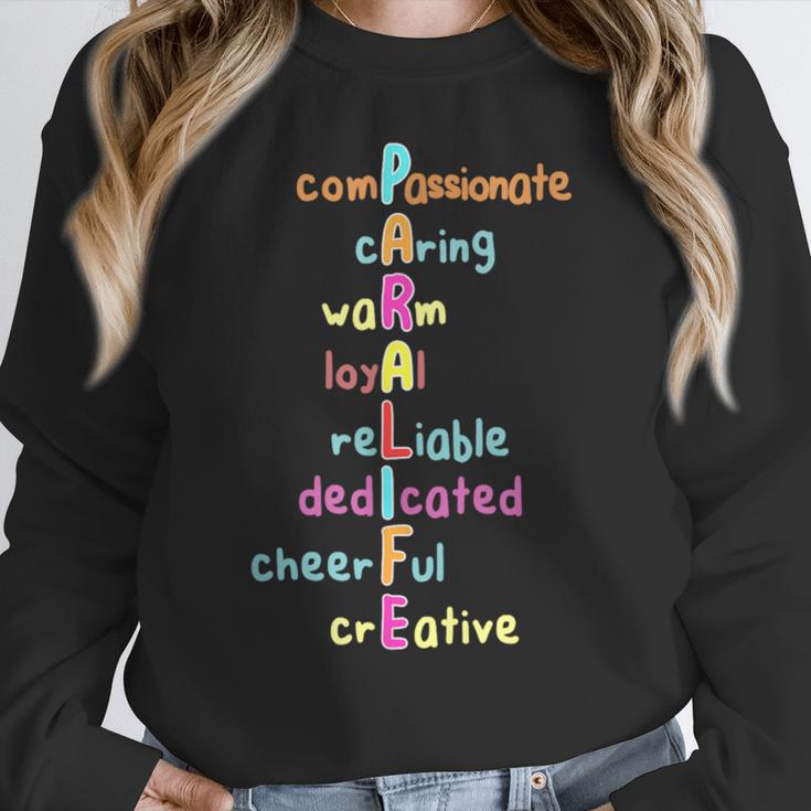 Paraprofessional Teacher Para Sped Ed Parapro Women Crewneck Sweatshirt, funny design Paraprofessional Teacher Para Sped Ed Parapro Women Crewneck Sweatshirt, funny design