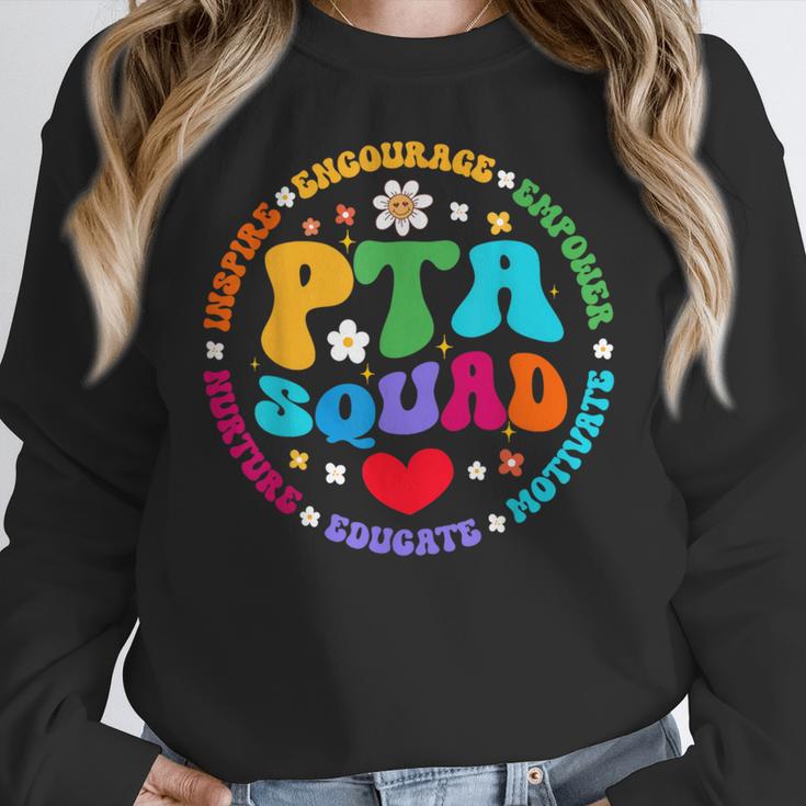 Parents Teacher Association Team Supporter PTA Squad For Men Women Girls Kids Women Crewneck Sweatshirt, funny design