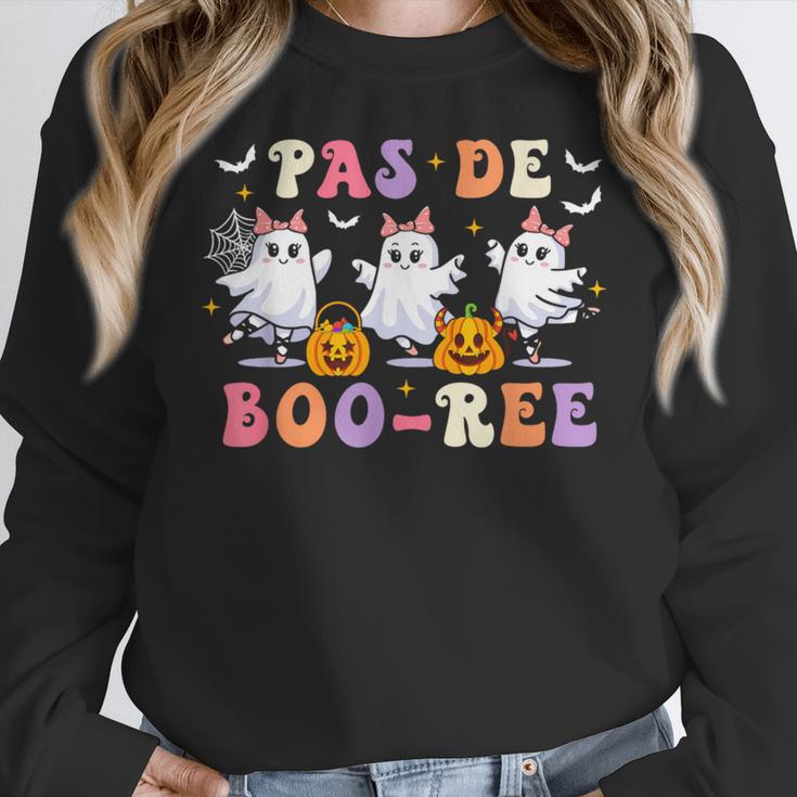 Pas De Boo-Ree Teachers Halloween Costume Ballet Dancers Women Crewneck Sweatshirt, funny design Pas De Boo-Ree Teachers Halloween Costume Ballet Dancers Women Crewneck Sweatshirt, funny design