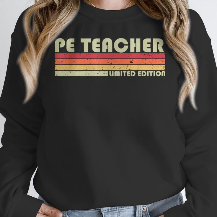 PE TEACHER Job Title Profession Birthday Worker Idea Women Crewneck Sweatshirt, Pe Teacher Gifts, funny design