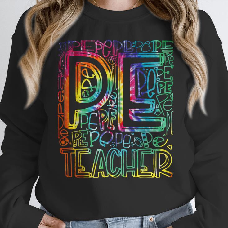 PE Teacher Phys Ed Tie Dye Physical Education Appreciation Women Crewneck Sweatshirt, Pe Teacher Gifts, funny design PE Teacher Phys Ed Tie Dye Physical Education Appreciation Women Crewneck Sweatshirt, Pe Teacher Gifts, funny design