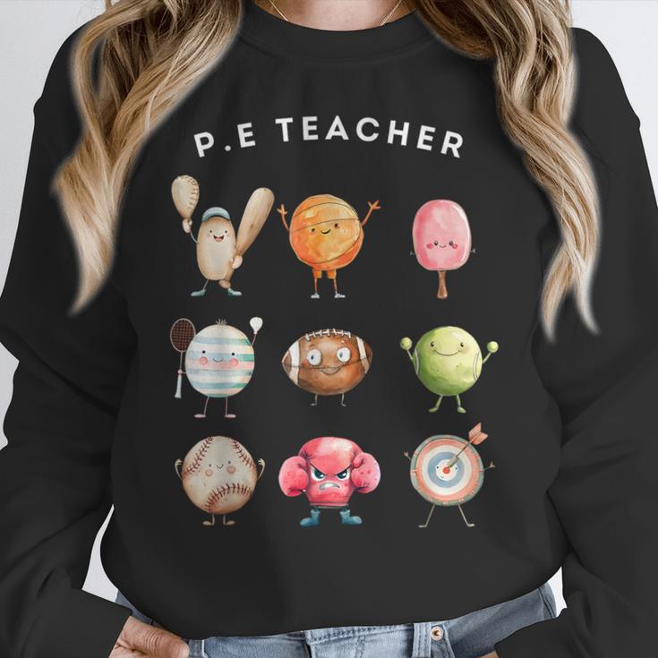 Physical Education Teacher PE Teacher Specials Back School Women Crewneck Sweatshirt, Pe Teacher Gifts, funny design
