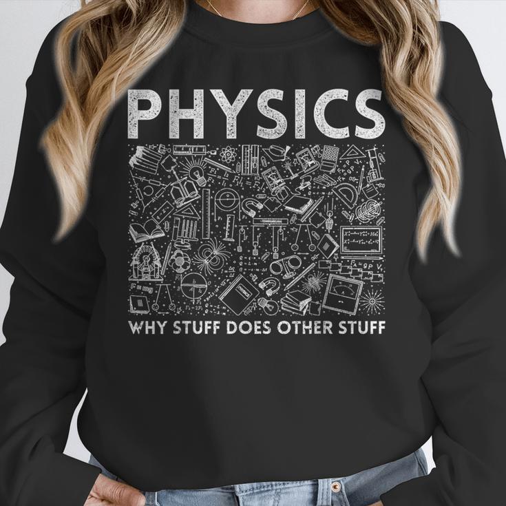 Physicist Science Teacher Physics Women Crewneck Sweatshirt, Science Teacher Gifts, funny design