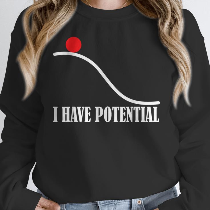 Physics I Have Potential Energy Physics Teacher Women Crewneck Sweatshirt, funny design Physics I Have Potential Energy Physics Teacher Women Crewneck Sweatshirt, funny design