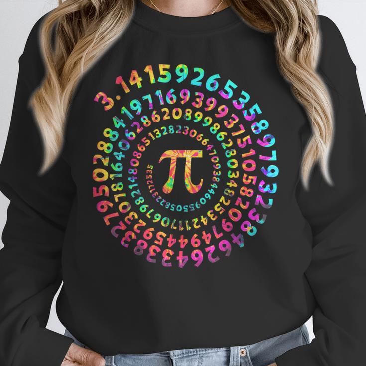 Pi Day Math Teacher Tie Dye Spiral Pi 314 Pi Day Women Crewneck Sweatshirt, funny design Pi Day Math Teacher Tie Dye Spiral Pi 314 Pi Day Women Crewneck Sweatshirt, funny design