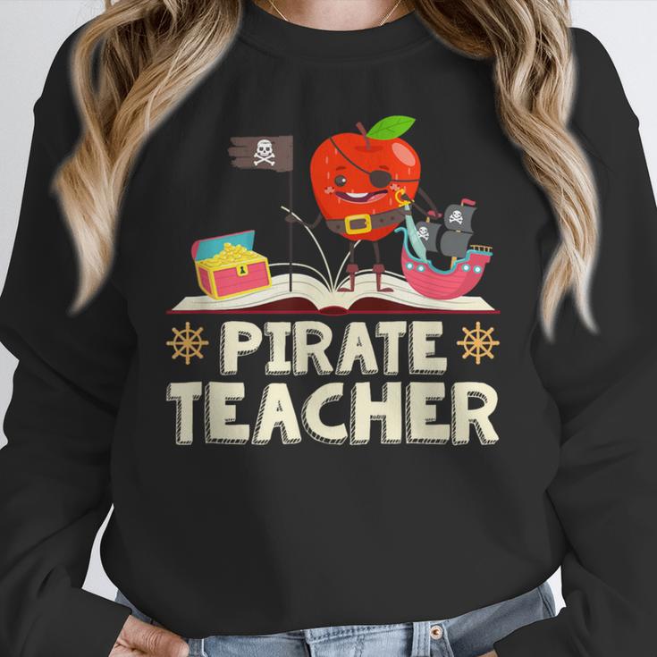Pirate Teacher Men Women Kids Women Crewneck Sweatshirt, funny design Pirate Teacher Men Women Kids Women Crewneck Sweatshirt, funny design