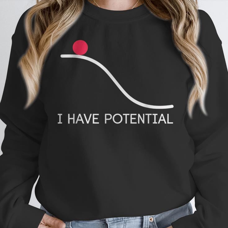 I Have Potential Energy Physics Science Teachers Women Crewneck Sweatshirt, Science Teacher Gifts, funny design I Have Potential Energy Physics Science Teachers Women Crewneck Sweatshirt, Science Teacher Gifts, funny design