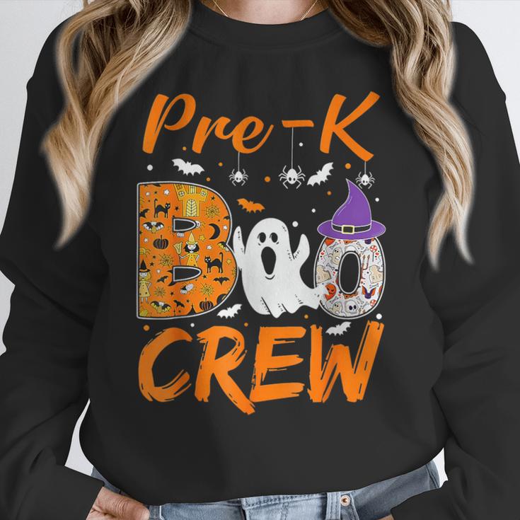 Pre K Boo Crew Teacher Student Halloween Pre Kindergarten Women Crewneck Sweatshirt, funny design Pre K Boo Crew Teacher Student Halloween Pre Kindergarten Women Crewneck Sweatshirt, funny design