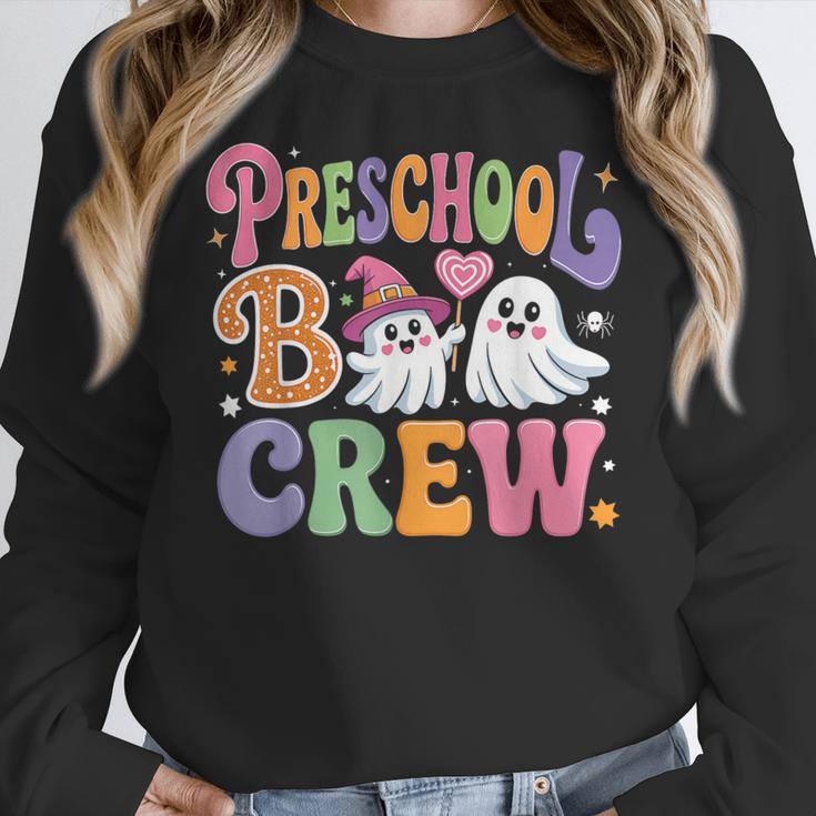 Preschool Boo Crew Preschool Teacher Student Halloween Women Crewneck Sweatshirt, funny design Preschool Boo Crew Preschool Teacher Student Halloween Women Crewneck Sweatshirt, funny design