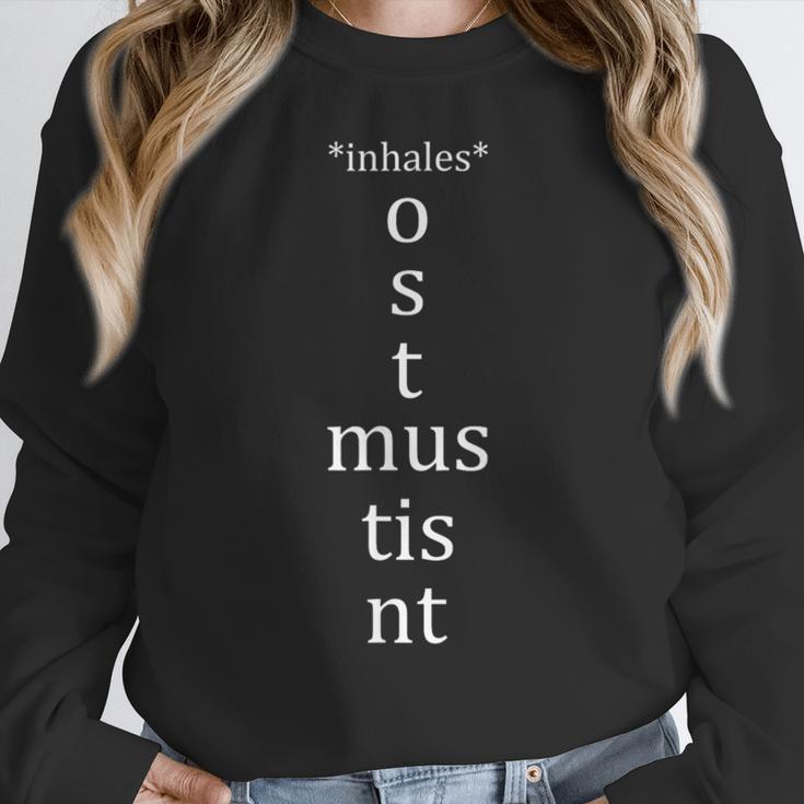 Present Active Conjugation Latin Teacher Latin Language Women Crewneck Sweatshirt, funny design