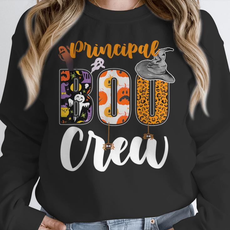 Principal Boo Crew Ghost Halloween Teachers School Matching Women Crewneck Sweatshirt, funny design Principal Boo Crew Ghost Halloween Teachers School Matching Women Crewneck Sweatshirt, funny design