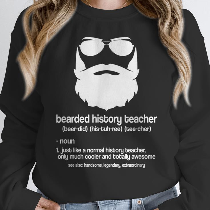 Professor Ancient Teaching Education Bearded History Teacher Women Crewneck Sweatshirt, History Teacher Gifts, funny design Professor Ancient Teaching Education Bearded History Teacher Women Crewneck Sweatshirt, History Teacher Gifts, funny design