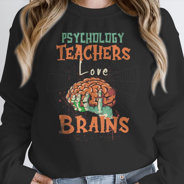 Psychology Teachers Love Brains Halloween For Psychologists Men Women Women Crewneck Sweatshirt, funny design Psychology Teachers Love Brains Halloween For Psychologists Men Women Women Crewneck Sweatshirt, funny design