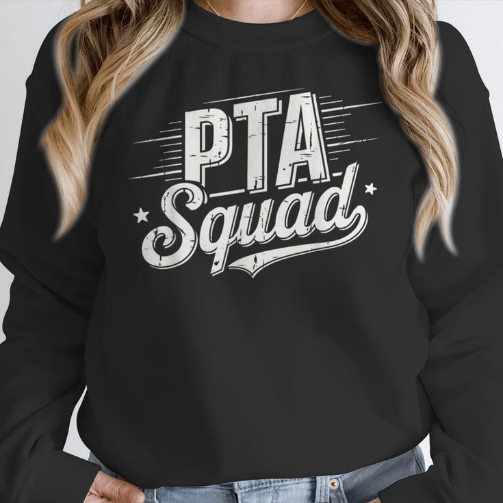 PTA Squad Parent Teacher Association Back To School Teacher Women Crewneck Sweatshirt, funny design PTA Squad Parent Teacher Association Back To School Teacher Women Crewneck Sweatshirt, funny design