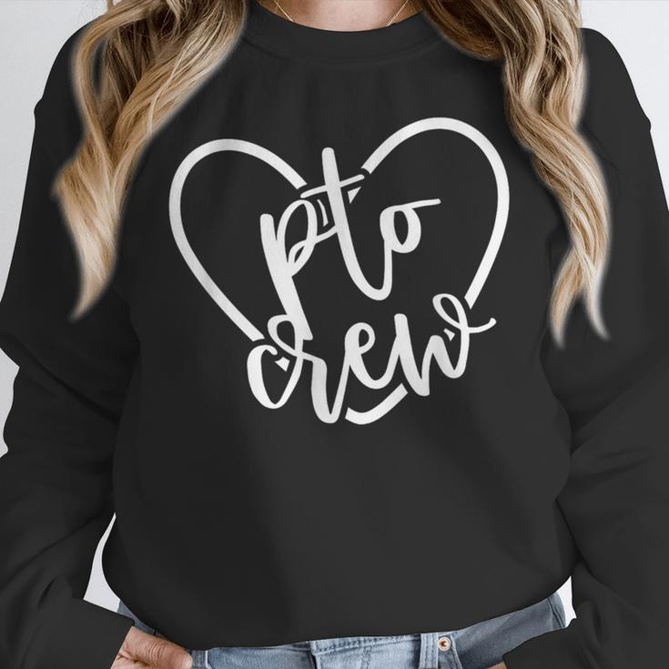 PTO Crew Back To School Matching Group Parent Teacher Women Crewneck Sweatshirt, funny design