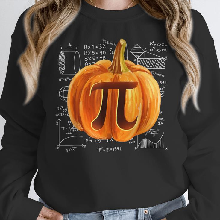 Pumpkin Pie Halloween Thanksgiving Math Teacher Pi Day Women Crewneck Sweatshirt, funny design Pumpkin Pie Halloween Thanksgiving Math Teacher Pi Day Women Crewneck Sweatshirt, funny design
