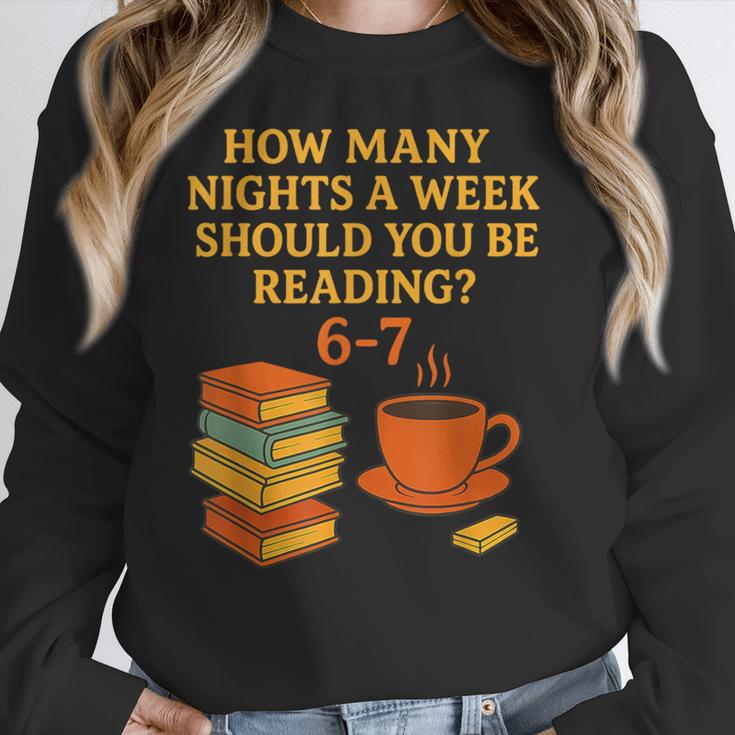 Reading 67 Meme English Teacher 6 7 Book Lover Humor Women Crewneck Sweatshirt, English Teacher Gifts, funny design