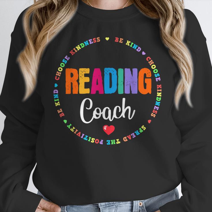 Reading Coach Teacher Interventionist Specialist Literacy Women Crewneck Sweatshirt, funny design Reading Coach Teacher Interventionist Specialist Literacy Women Crewneck Sweatshirt, funny design