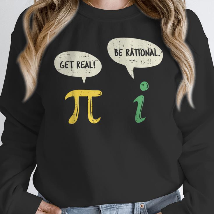Get Real Be Rational Shirt Pi Math Teacher Geek Women Crewneck Sweatshirt, funny design Get Real Be Rational Shirt Pi Math Teacher Geek Women Crewneck Sweatshirt, funny design