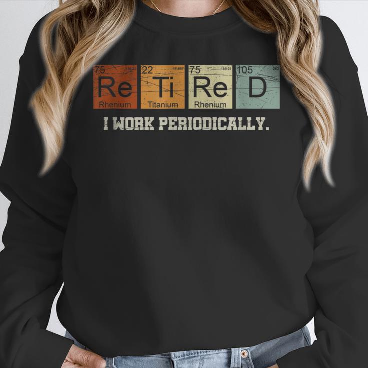 Retired Chemistry Teacher Science Retirement Chemistry Women Crewneck Sweatshirt, Science Teacher Gifts, funny design