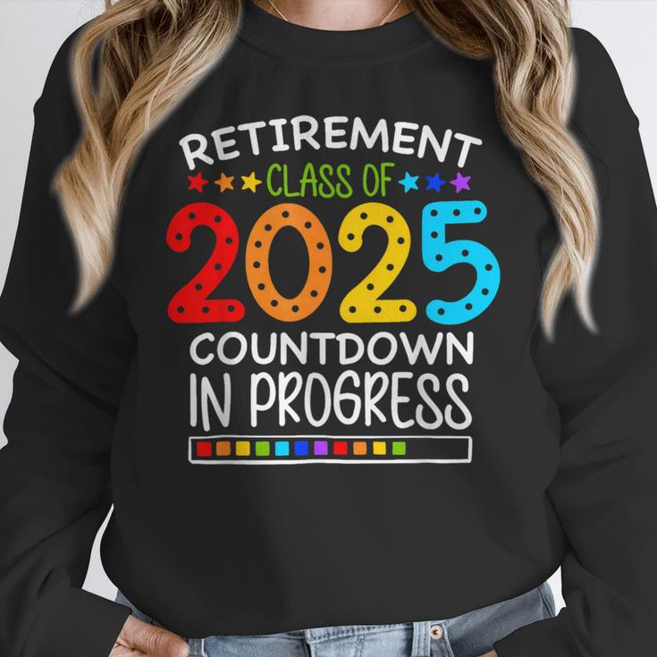 Retirement Class Of 2025 Teacher Countdown Loading Teacher Women Crewneck Sweatshirt, funny design