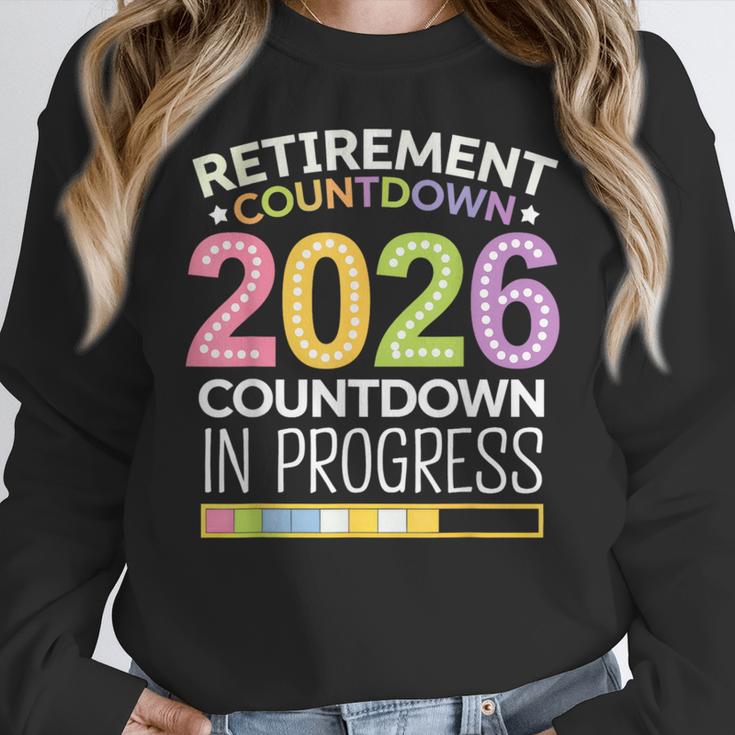 Retirement Class Of 2026 Teacher Countdown Loading Teacher Women Crewneck Sweatshirt, funny design Retirement Class Of 2026 Teacher Countdown Loading Teacher Women Crewneck Sweatshirt, funny design