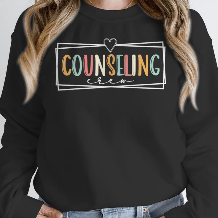 Retro Counseling Crew Counselor Teacher Appreciation Women Crewneck Sweatshirt, funny design Retro Counseling Crew Counselor Teacher Appreciation Women Crewneck Sweatshirt, funny design